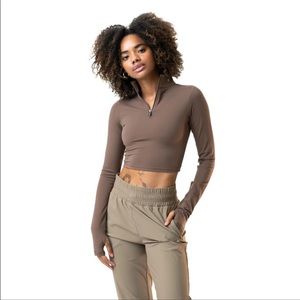 Balance Athletica Refine Cropped Zip in Venture